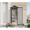 10×12FT Outdoor Storage Shed,Heavy-Duty Metal Garden Shed with Lockable Door,Waterproof Roof Outdoor Patio Storaged Sheds for Bike Backyard Pool Lawn - 3 of 4