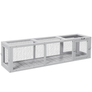 PawHut 59" Long Cat Tunnel with Extendable Design, Outdoor Cat Tunnel House with Weather Protection, Cat Tube Toy Enclosure - 1 of 4