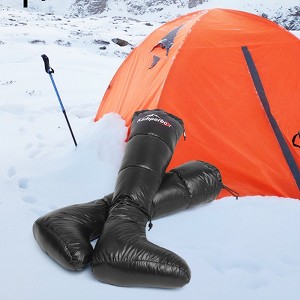 Paaaawaters Sleeping Bag Down Booty Camping Down Socks Down Booties Sleeping Bag Socks Down Boots Camping Sleeping Boots - 1 of 4