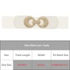INSPIRE CHIC Women's Elastic Belt Alloy Double Ring Buckle Fashion Suitable for Skirt Dress - 4 of 4