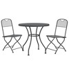vidaXL Garden Dining Set Anthracite Expanded metal mesh with e-coating - 3 of 4