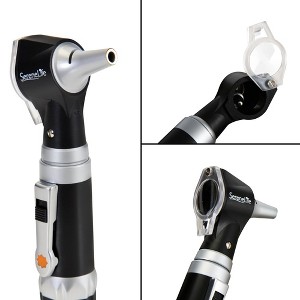 SereneLife 2-in-1 Ophthalmoscope & Otoscope Kit - Fiber Optic LED Light, Magnification, Battery Operated - 1 of 4