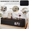 Sapphtopaz Modern TV Stand for TVs Up to 79" Entryway Table with Drawers Storage Cabinet with LED and Charging Port for Living Room, Entryway - 3 of 4