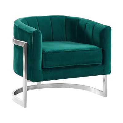 target green velvet chair