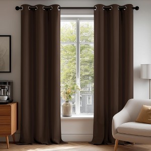 Deconovo Grommet Blackout Curtains, 2 Panels, OEKO-TEX Certified - 1 of 4