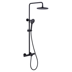 CASAINC 9.5 Inch Thermostatic Round Rain Shower Faucet Set - 1 of 4
