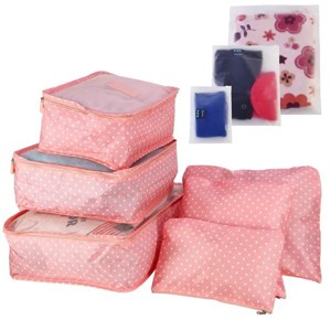 9Pcs Clothes Storage Bags Water-Resistant Travel Luggage Organizer Clothing Packing Cubes - 1 of 4