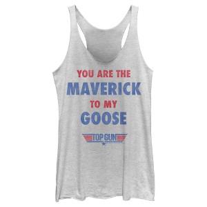 Women's Top Gun You Are the Maverick to My Goose Racerback Tank Top - 1 of 4