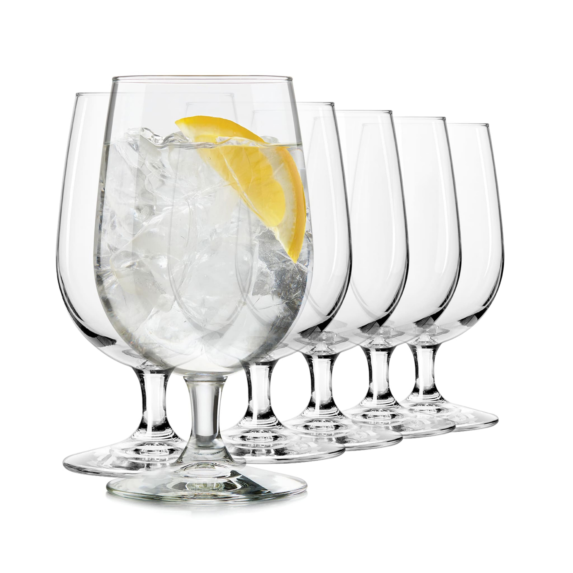 Libbey Entertaining Essentials Multi Purpose Goblet Glasses, 16 ounce, Set of 6