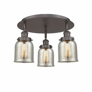 Bell - 3 Light Flush Mount In Art Deco Style-9.25 Inches Tall and 16.75 Inches Wide - 1 of 1