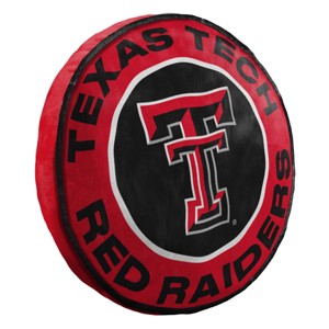 15" NCAA Texas Tech Red Raiders Plush Cloud Pillow: Sports Team Logo Decor - 1 of 3