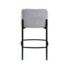 Meridian Furniture,Burton Grey Chenille Fabric Stool, Set of 2 - 2 of 4