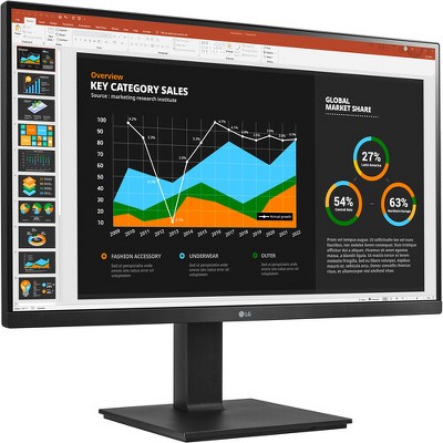 Manufacturer Refurbished LG 27BQ75QB 27" 1440p 350 nits 1000:1 Monitor, Black