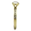Slickblue Gold Plated Stainless Steel Ring with 6mm Clear CZ Stone Women’s Engagement Jewelry Sizes 5-10 - 4 of 4