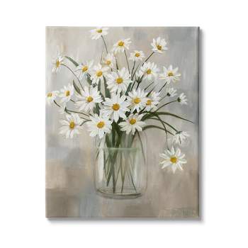 Stupell Industries Daisy Bloom Bouquet Potted Flowers Abstract Pattern