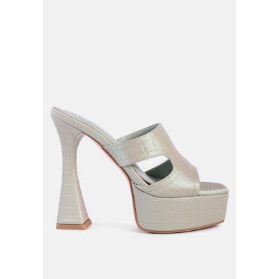Pda Croc High Heel Platform