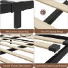 coucheta Platform Bed Frame with Wooden Headboard and Footboard, Heavy Duty Wooden Slats Support - 3 of 4