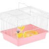YML Single Story Dwarf Hamster Cage with Small Wheel/Dish and Water Bottle/Plastic Base Pink 10.5 inches x 8 inches x 7.75 inches - 3 of 4