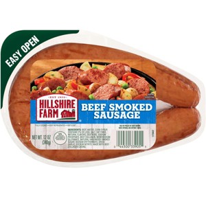 Hillshire Farm Beef Smoked Sausage Rope - 12oz - 1 of 4