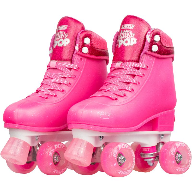 Crazy Skates Adjustable Roller Skates For Girls - Glitter Pop Collection - Size Adjustable To Fit Four Sizes, 3 of 7