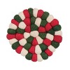 Split P Holiday Wool Ball Trivet Set of 3 - image 4 of 4