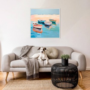 Amanti Art Harbor Haven Boats I by Irena Orlov Framed Wall Art Print - 1 of 4