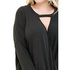 Women's Keyhole Wrap Top - entro - 4 of 4
