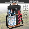 OPUX 2 Bottle Wine Carrier Tote, Insulated Leakproof Cooler Bag, Portable Case Travel Picnic BYOB Beach Christmas Gift - 2 of 4