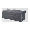 FONTOI Foldable Storage Ottomans, Ottoman Foot Rest, Storage Chest for Living Room Bedroom Entryway, Gray, 15"*15"*47.3" - 3 of 4