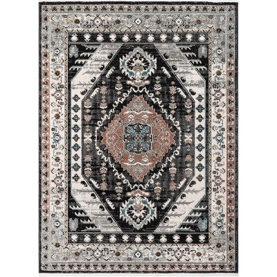 Well Woven Jolena Vintage Oriental Distressed Medallion Boho Area Rug