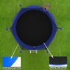 VisioGear Trampoline, Trampoline with Safety Enclosure Net, Trampoline with Basketball Hoop, Blue, 120.08"*120.08"*98.82" - 4 of 4