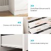 CIPACHO White 6 Drawer Dresser Wooden Dressers Chests of Drawers with Gold Handles Modern Double Dresser for Bedroom - 4 of 4