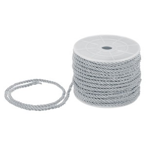Unique Bargains Soft Polyester Twisted Silk Decorative Craft Cord Trim Cord Rope 22 Yards 1 Pc - 1 of 4