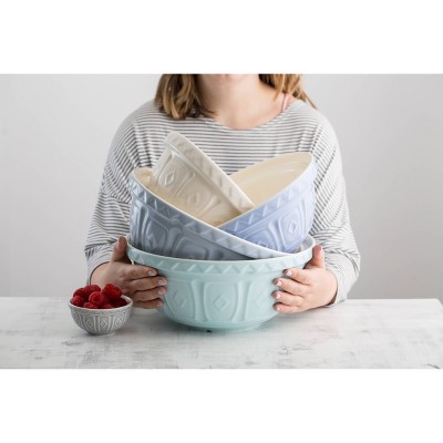 Mason Cash 136oz Earthenware Color Mix Mixing Bowl Cream: Large Ceramic Mixing Bowl, Dishwasher & Microwave Safe - Thumbnail 5