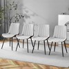 KTMBDW Upholstered Dining Chairs Set of 4, Modern PU Leather Dining Room Kitchen Side Chair with Padded Seat & Metal Legs, Restaurant/Cafe - 2 of 4