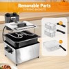 Dexmalle 1700W 5L Stainless Steel Electric Fryer with Basket,Time & Temperature Control for Home Use - 4 of 4