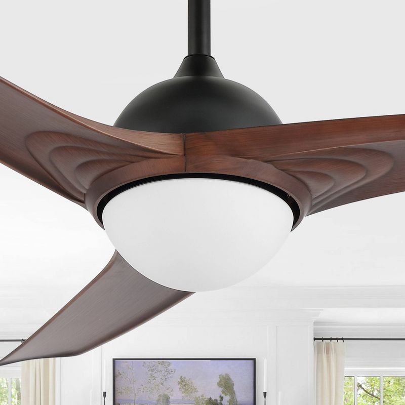 52" 1-Light Sully Contemporary 6-Speed Propeller Integrated LED Ceiling Fan - JONATHAN Y, 4 of 18