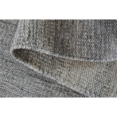 Handwoven Silver Rectangular 8' x 10' Indoor/Outdoor Rug