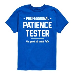 Boys' - Instant Message - Professional Patience Tester Short Sleeve Graphic T-Shirt - 1 of 4