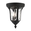 Livex Lighting Oxford 2 - Light Flush Mount in  Textured Black - 2 of 4