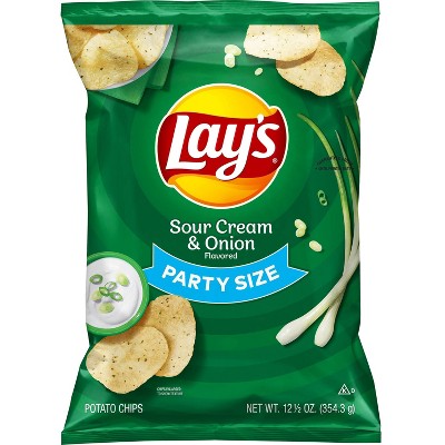 Lay's Sour Cream & Onion Flavored Potato Chips - 12.50oz