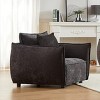Modern Office Room Single Sofa Accent Chair,Chenille Fabric Upholstered Armrests Chair,Solid Wood Bedroom Lounge Chair-Cuddlewood - 2 of 4