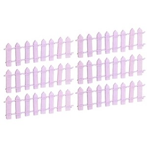 Unique Bargains Decorative Miniature Garden DIY Mini Ornament Picket Fence - 1 of 4