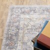 Marcel Vintage Traditional Medallion Area Rug Blue/Gold - Captiv8e Designs - 4 of 4