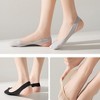 Anna-Kaci Women's Low Cut No Show Liner Socks with Non-Slip 3D Silicone Heel Grip Pack of 6 Pairs - 2 of 4