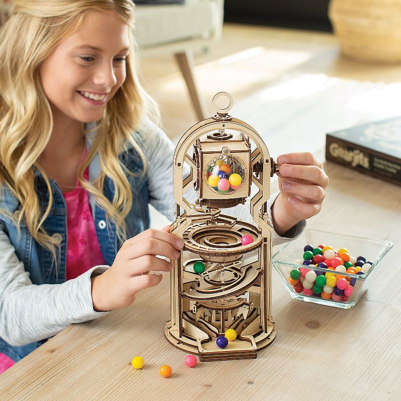 MindWare Gearjits: Gumball Machine Marble Coaster – Wooden 3D Building Kit -, 2 of 5