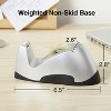 Staples Executive Desktop Tape Dispenser Silver Each (13566) 649245 - 4 of 4