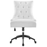 Regent Tufted Fabric Office Chair Black White - Modway