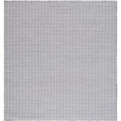 Hampton Ivory and Black Square Indoor/Outdoor Rug