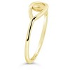 SHINE by Sterling Forever Sterling Silver Open Evil Eye Ring Gold size 7 - 4 of 4